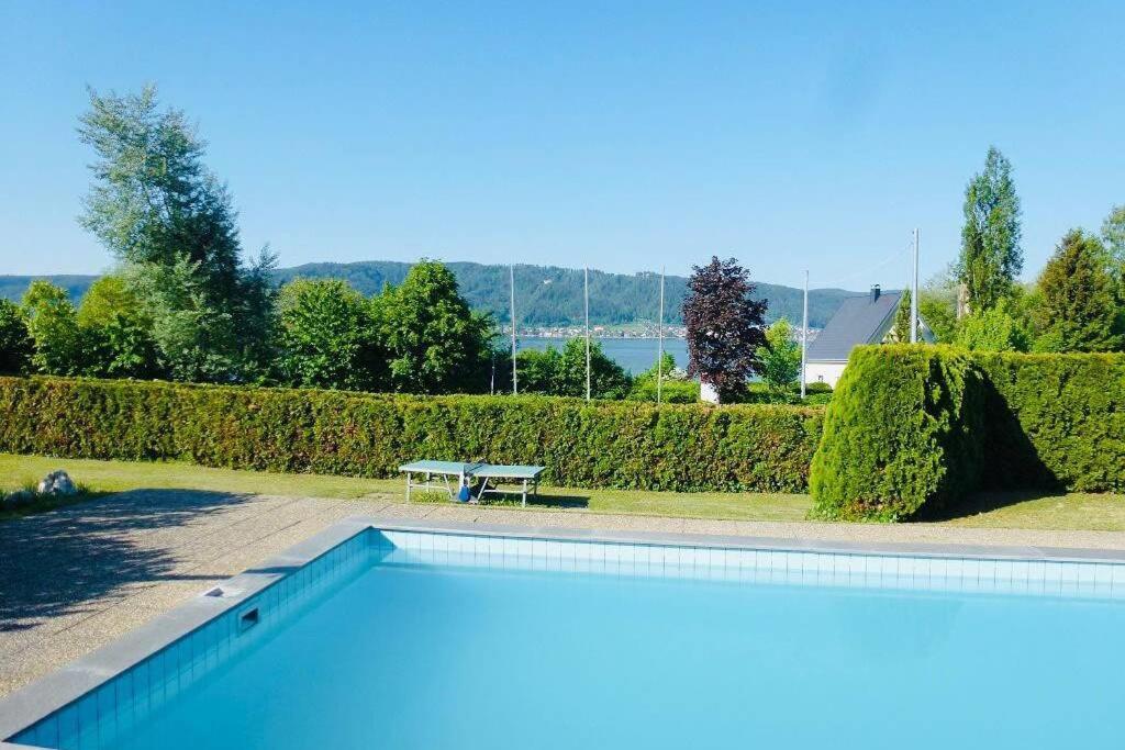 Die Seeblume - Ferienwohnung Mit Pool Und Seeblick Bodman-Ludwigshafen Ngoại thất bức ảnh